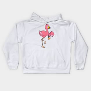 Flamingo with Purse Kids Hoodie